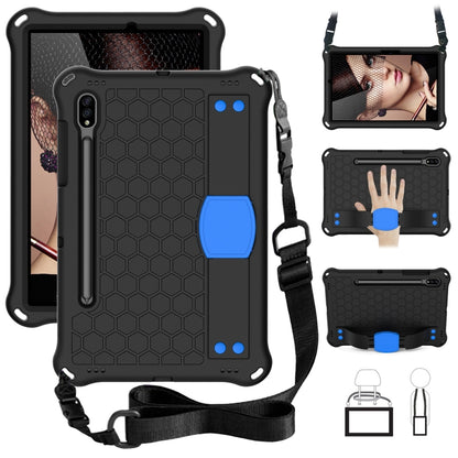 Honeycomb Design EVA + PC Tablet Case with Strap, For Samsung Galaxy Tab S8 / Tab S7