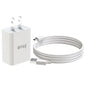 IVON AD-33 2 in 1 2.1A Single USB Port Travel Charger + 1m USB to Micro USB Data Cable Set,, EU Plug, US Plug