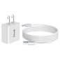 IVON AD-35 2 in 1 18W QC3.0 USB Port Travel Charger + 1m USB to Micro USB Data Cable Set,, EU Plug, US Plug