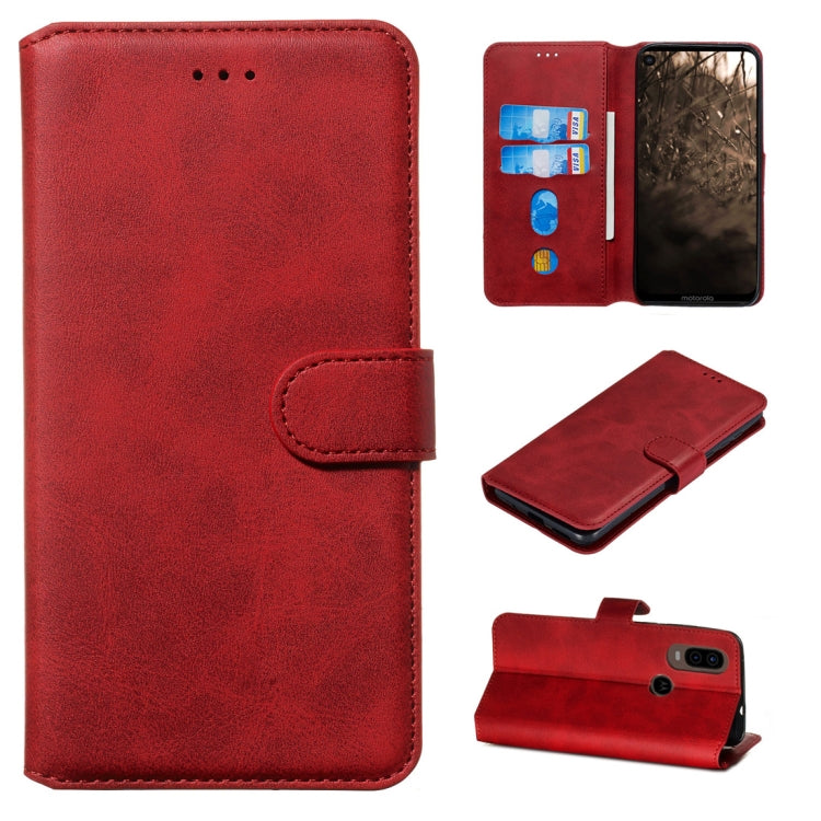 Classic Calf Texture Horizontal Flip PU Leather Case, with Holder & Card Slots & Wallet