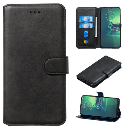 Classic Calf Texture Horizontal Flip PU Leather Case, with Holder & Card Slots & Wallet, For Motorola Moto E6, For Motorola Moto G8 Plus