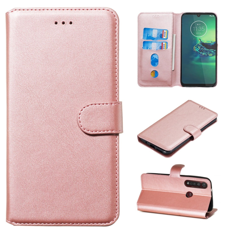 Classic Calf Texture Horizontal Flip PU Leather Case, with Holder & Card Slots & Wallet, For Motorola Moto E6, For Motorola Moto G8 Plus