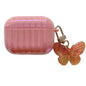 Color Plated PC Earphone Case with Butterfly Clasp