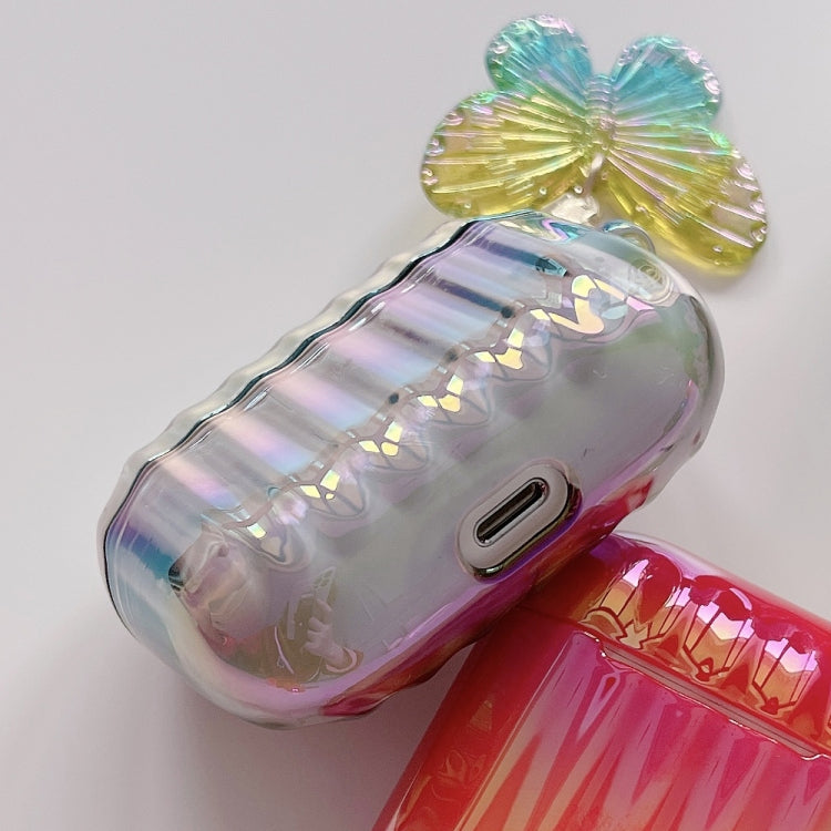 Color Plated PC Earphone Case with Butterfly Clasp, For AirPods Pro