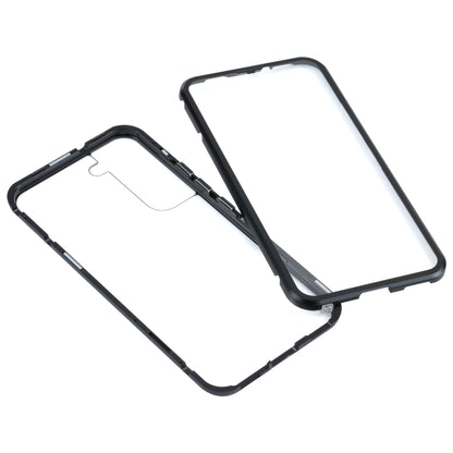 HD Magnetic Metal Tempered Glass Phone Case