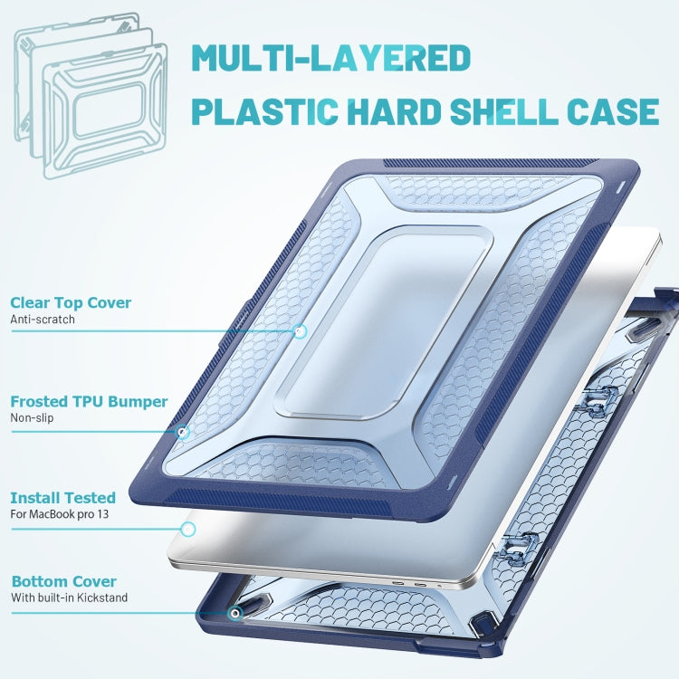 PC + TPU Honeycomb Laptop Protective Case