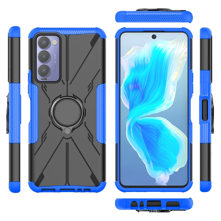 Armor Bear Shockproof PC + TPU Phone Case with Ring Holder