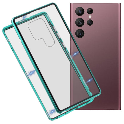 HD Magnetic Metal Tempered Glass Phone Case