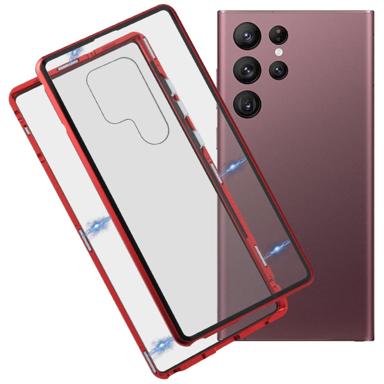 HD Magnetic Metal Tempered Glass Phone Case