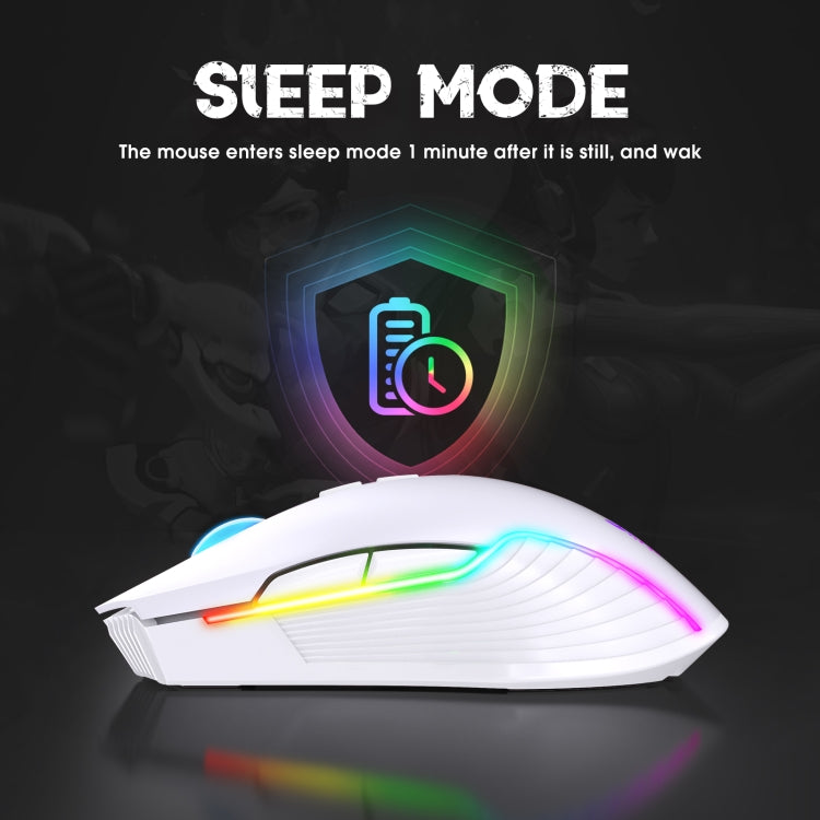 ONIKUMA CW905 2.4G RGB Lighting Wireless Mouse, CW905 Wireless Mouse (Grey White), CW905 Wireless Mouse(Black), CW905 Wireless Mouse(Pink)