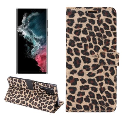 Leopard Pattern Flip Leather Phone Case