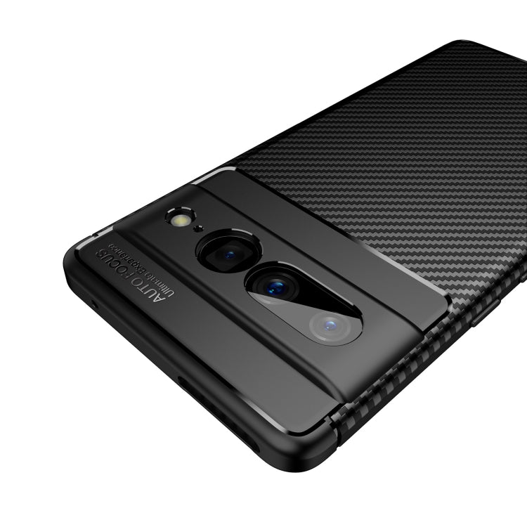 Carbon Fiber Texture Shockproof TPU Phone Case