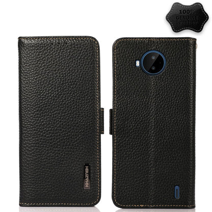 KHAZNEH Side-Magnetic Litchi Genuine Leather RFID Phone Case, For Nokia C20 Plus, For OPPO Reno7 5G / Find X5 Lite, For Xiaomi Redmi Note 11 Pro 5G / 4G Foreign Version, For Xiaomi Redmi Note 11 Pro 5G / 4G                                              ...