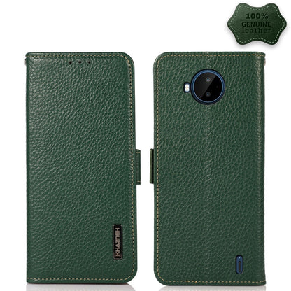 KHAZNEH Side-Magnetic Litchi Genuine Leather RFID Phone Case, For Nokia C20 Plus, For OPPO Reno7 5G / Find X5 Lite, For Xiaomi Redmi Note 11 Pro 5G / 4G Foreign Version, For Xiaomi Redmi Note 11 Pro 5G / 4G                                              ...