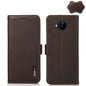 KHAZNEH Side-Magnetic Litchi Genuine Leather RFID Phone Case