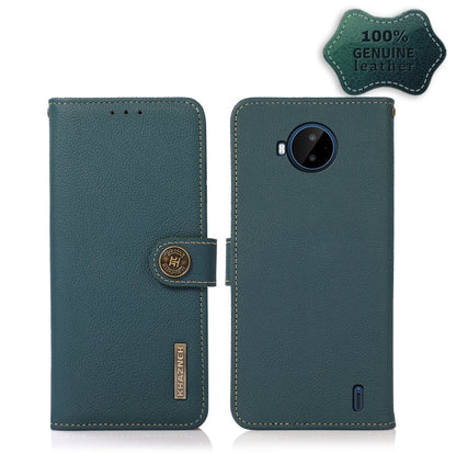 KHAZNEH Custer Genuine Leather RFID Phone Case, For Nokia C20 Plus, For OPPO Reno7 5G / Find X5 Lite, For Xiaomi Redmi Note 11 Pro 5G / 4G