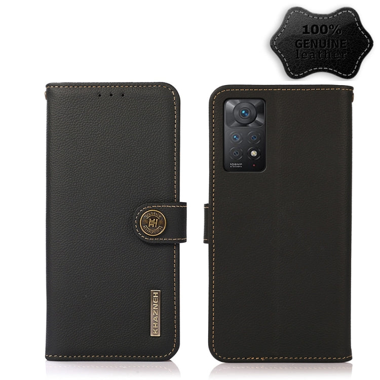 KHAZNEH Custer Genuine Leather RFID Phone Case, For Nokia C20 Plus, For OPPO Reno7 5G / Find X5 Lite, For Xiaomi Redmi Note 11 Pro 5G / 4G