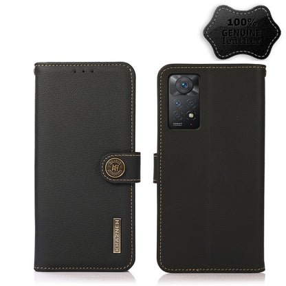 KHAZNEH Custer Genuine Leather RFID Phone Case, For Nokia C20 Plus, For OPPO Reno7 5G / Find X5 Lite, For Xiaomi Redmi Note 11 Pro 5G / 4G