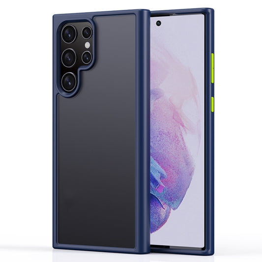 Skin Feel Series PC + TPU Frosted Phone Case, For Samsung Galaxy S22 Ultra 5G