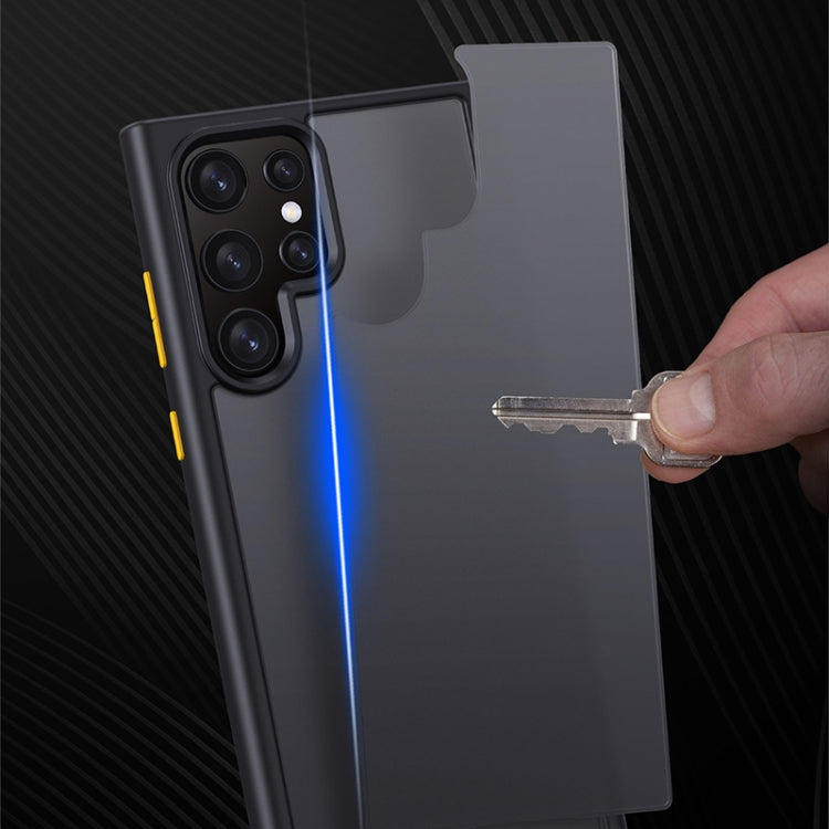 Skin Feel Series PC + TPU Frosted Phone Case, For Samsung Galaxy S22 Ultra 5G