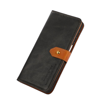 KHAZNEH Dual-color Cowhide Texture Flip Leather Phone Case, For Xiaomi Redmi Note 11 4G/5G Foreign Version, For OnePlus Nord CE 2 5G