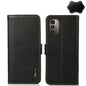 KHAZNEH Side-Magnetic Litchi Genuine Leather RFID Phone Case