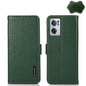KHAZNEH Side-Magnetic Litchi Genuine Leather RFID Phone Case, For OnePlus Nord CE 2 5G