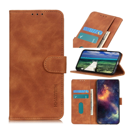 KHAZNEH Retro Texture Horizontal Flip Leather Phone Case, For Nokia G11 / G21, For Xiaomi Redmi K50 Gaming
