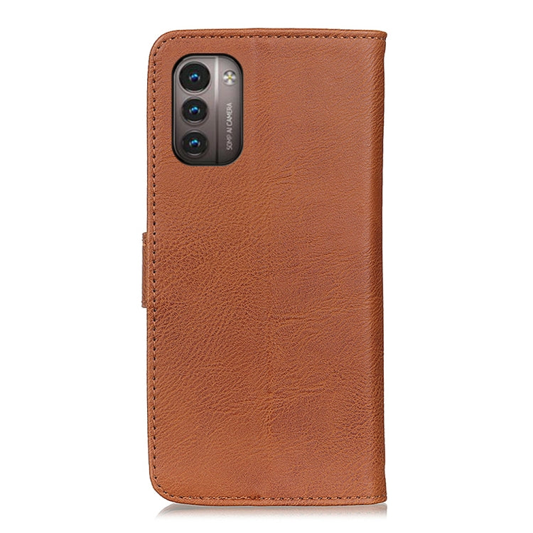 KHAZNEH Cowhide Texture Horizontal Flip Leather Phone Case