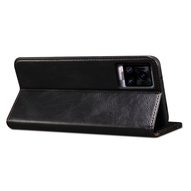 Oil Wax Crazy Horse Texture Leather Phone Case