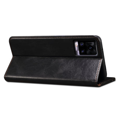 Oil Wax Crazy Horse Texture Leather Phone Case