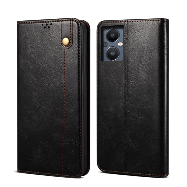 Oil Wax Crazy Horse Texture Leather Phone Case