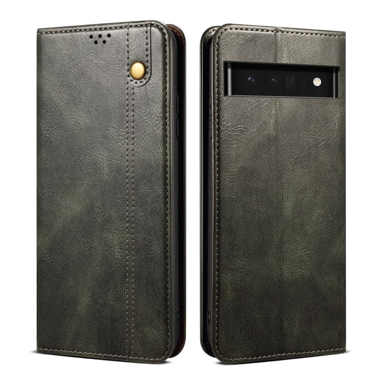 Oil Wax Crazy Horse Texture Leather Phone Case