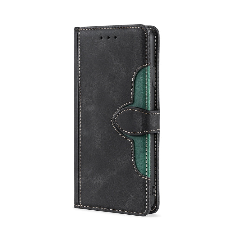 Skin Feel Straw Hat Magnetic Buckle Leather Phone Case