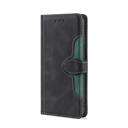 Skin Feel Straw Hat Magnetic Buckle Leather Phone Case