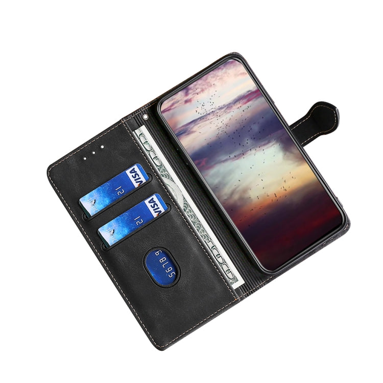 Skin Feel Straw Hat Magnetic Buckle Leather Phone Case