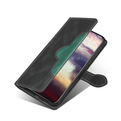 Skin Feel Straw Hat Magnetic Buckle Leather Phone Case