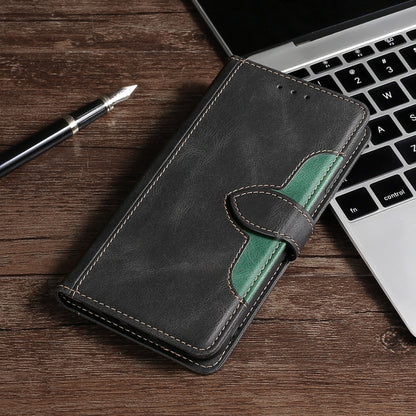 Skin Feel Straw Hat Magnetic Buckle Leather Phone Case