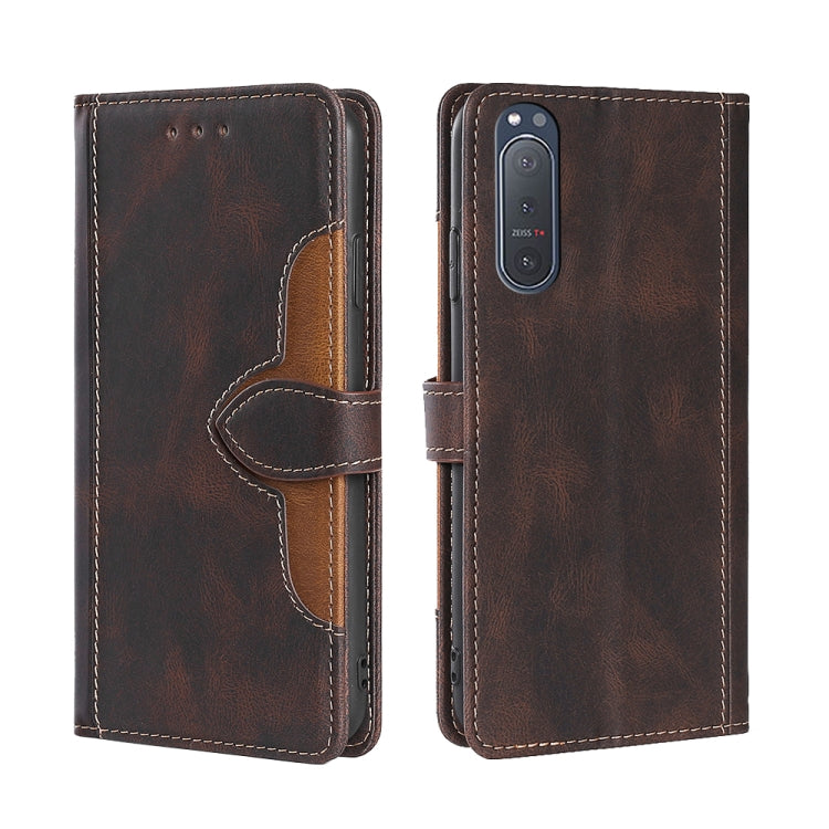 Skin Feel Straw Hat Magnetic Buckle Leather Phone Case