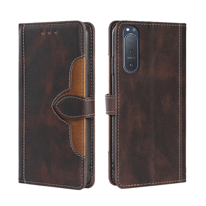 Skin Feel Straw Hat Magnetic Buckle Leather Phone Case
