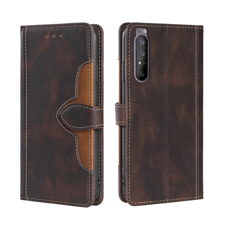 Skin Feel Straw Hat Magnetic Buckle Leather Phone Case