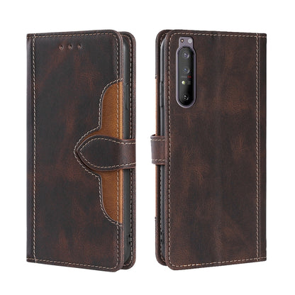 Skin Feel Straw Hat Magnetic Buckle Leather Phone Case