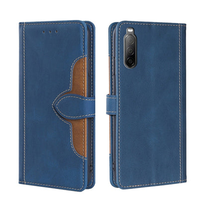 Skin Feel Straw Hat Magnetic Buckle Leather Phone Case