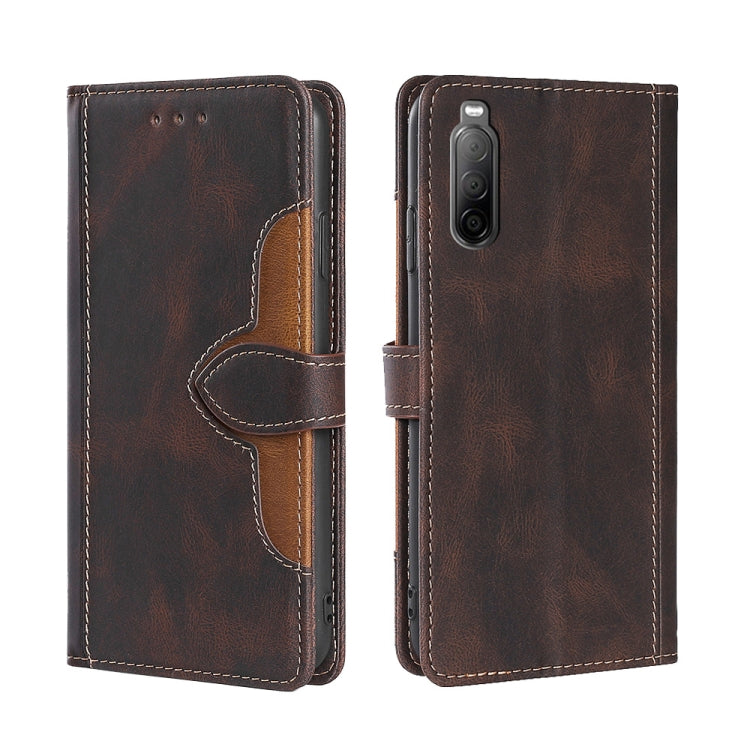 Skin Feel Straw Hat Magnetic Buckle Leather Phone Case