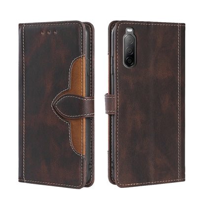 Skin Feel Straw Hat Magnetic Buckle Leather Phone Case