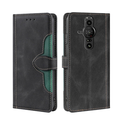 Skin Feel Straw Hat Magnetic Buckle Leather Phone Case