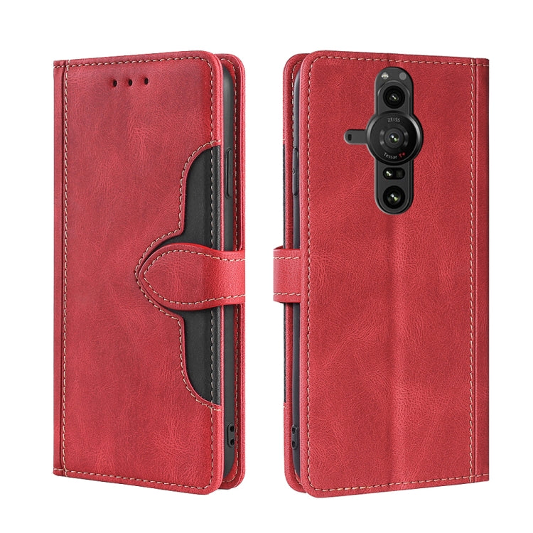 Skin Feel Straw Hat Magnetic Buckle Leather Phone Case
