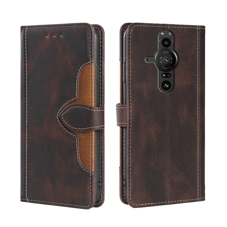 Skin Feel Straw Hat Magnetic Buckle Leather Phone Case