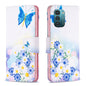 Colored Drawing Pattern Horizontal Flip Leather Phone Case