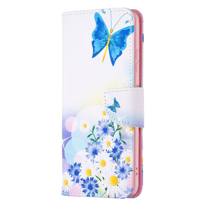 Colored Drawing Pattern Horizontal Flip Leather Phone Case